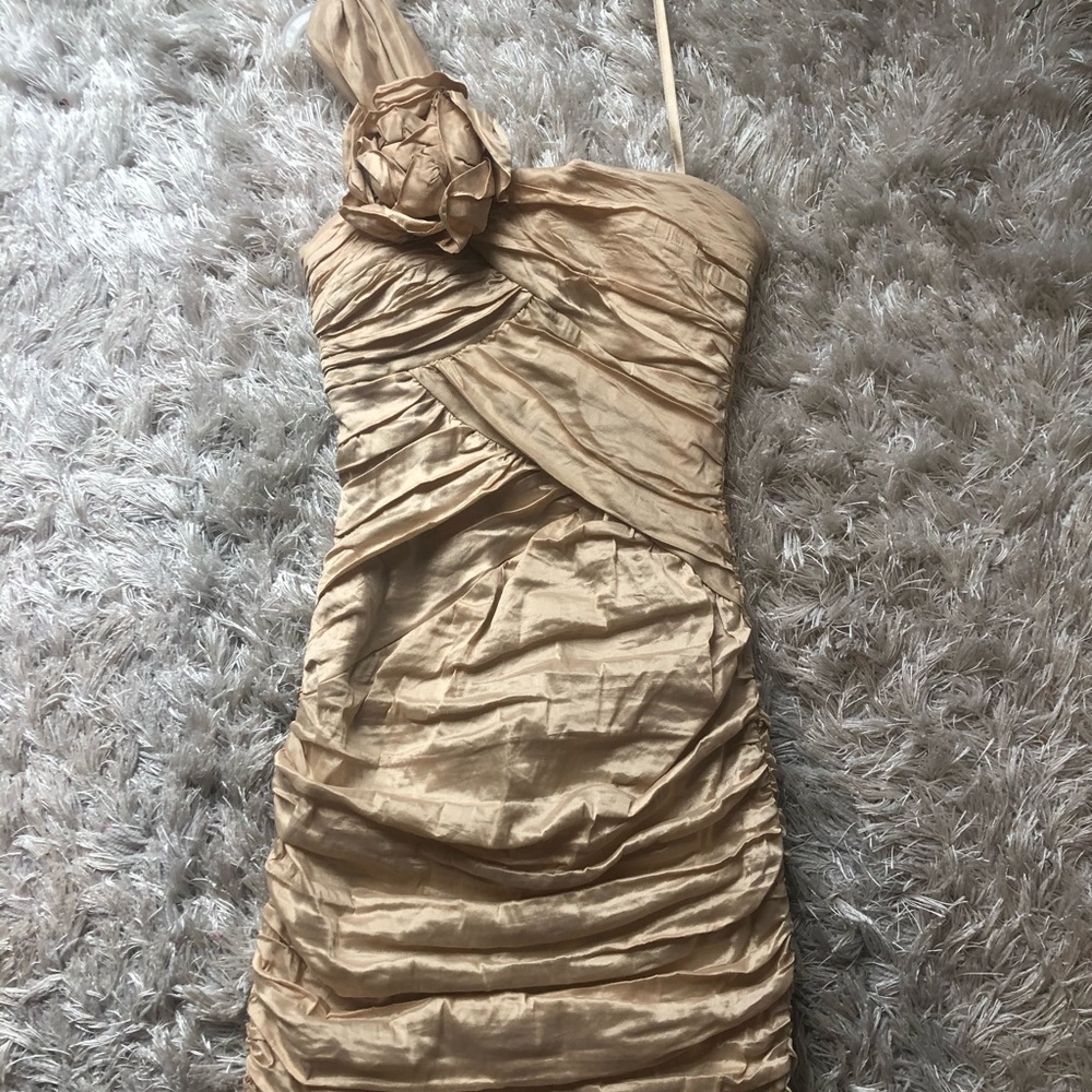 Tan formal dress